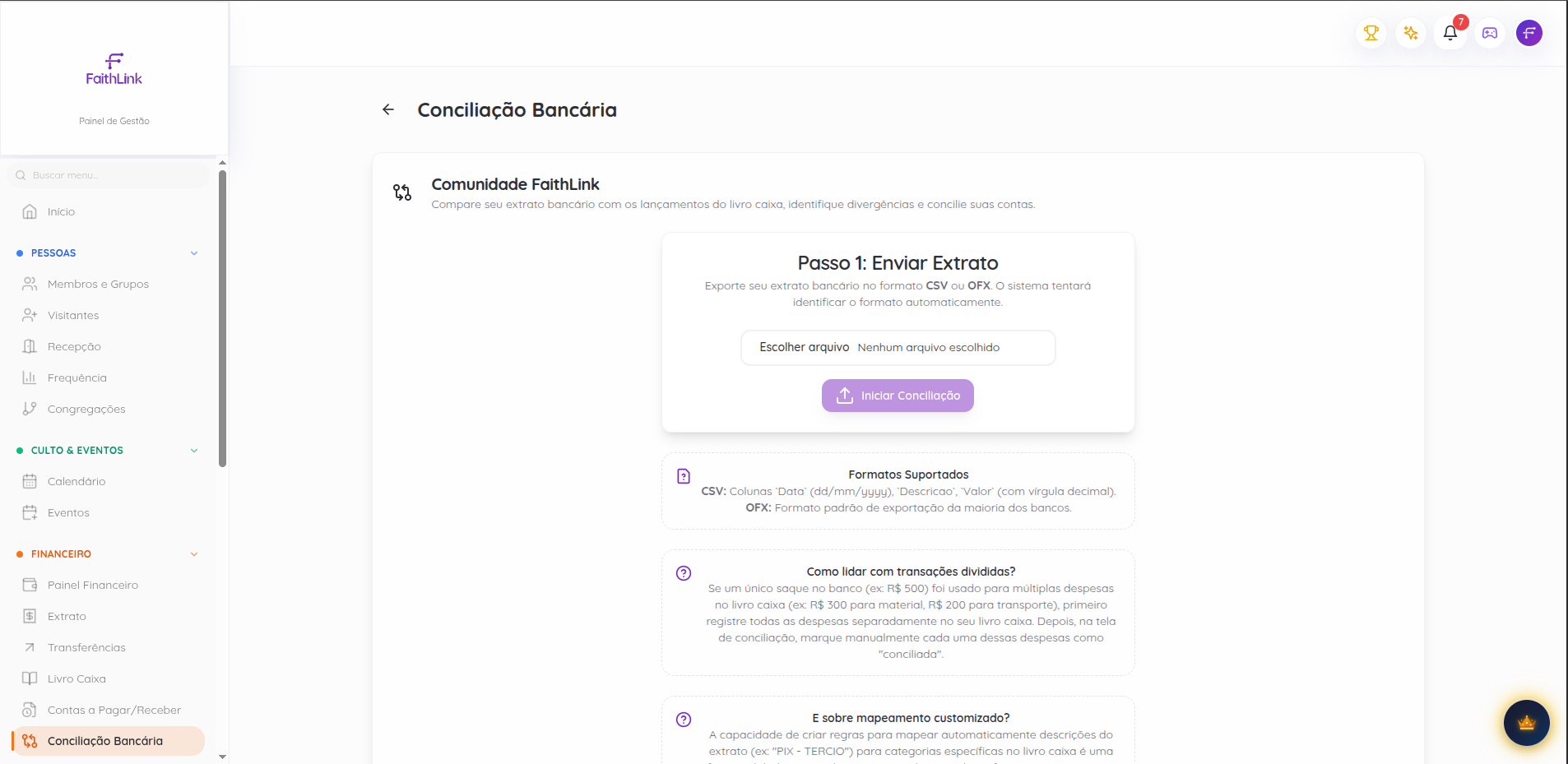 Conciliação bancária